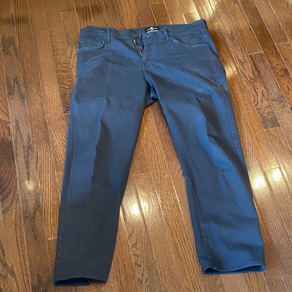 7 For All Mankind Luxe Performance Slimmy Jeans - Dark Blue